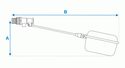 <strong>Torneira de Boia Fortlev haste em Alumínio - 1/2”e 3/4”</strong> - Image 2